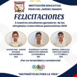 GANADORES DE LAS OLIMPIADAS MATEMATICAS PEDRONELISTAS 2025